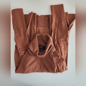 Banana Republic Factory Merino Wool Turtleneck Sweater Size M in Adobe Brick